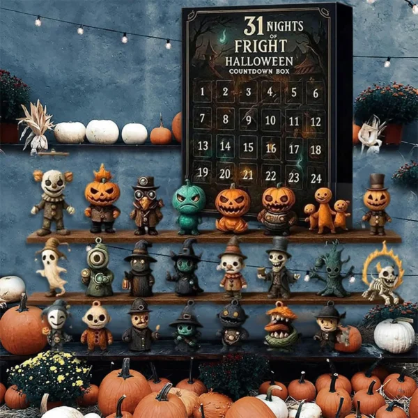 31 Nights Of Fright For Halloween Countdown Box 2026 Advents Calendar For Halloween With 31 Spookys Surprise Toys For Kids
