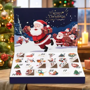 2026 Christmas Advent Calendar Empty Box 24 Days Countdown DIY Fillable Gift Box Christmas New Year Party Kids Surprise Gift