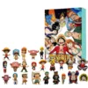 2D Acrylic ONE PIECE Christmas Advent Calendar Day Fun 24 Days Halloween Countdown Blind Box Anime Collection Toy Gifts