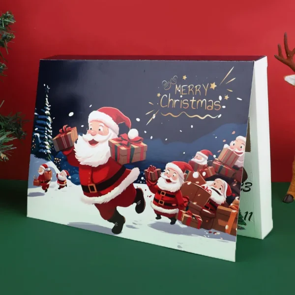 kf-See29d221d9094a769ef72f8aa4e366282 2026 Christmas Advent Calendar Empty Box 24 Days Countdown DIY Fillable Gift Box Christmas New Year Party Kids Surprise Gift