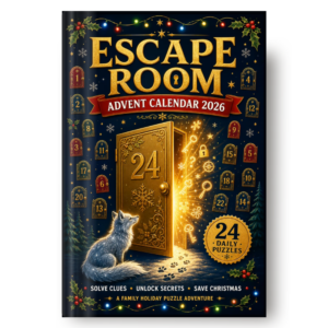 Escape Room Advent Calendar: Christmas Countdown 24 Days of Mysteries, Detective Puzzles, Secret Codes & Cryptograms