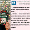 Advent Calendar Activity Book: A fun Christmas gift for adults with 24 days of puzzles, riddles, and brain teasers to solve