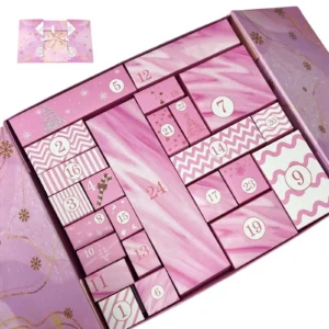 2026 Empty Calendar Advent Empty 24-Grid Christmas Decor Fillable Family Calendar Blank Box New Year Decor for Kids Party Gifts