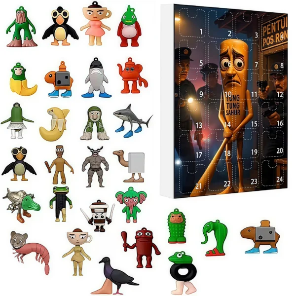 2026 Italian Brainrot Advent Calendar Tung Tung Tung Sahur Tralalelo Tralala Countdown Advent Calendar Christmas Gift 24 Days